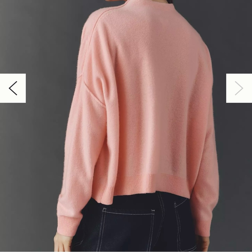 Anthropologie Pink Crewneck Sweater - Picture 4 of 11